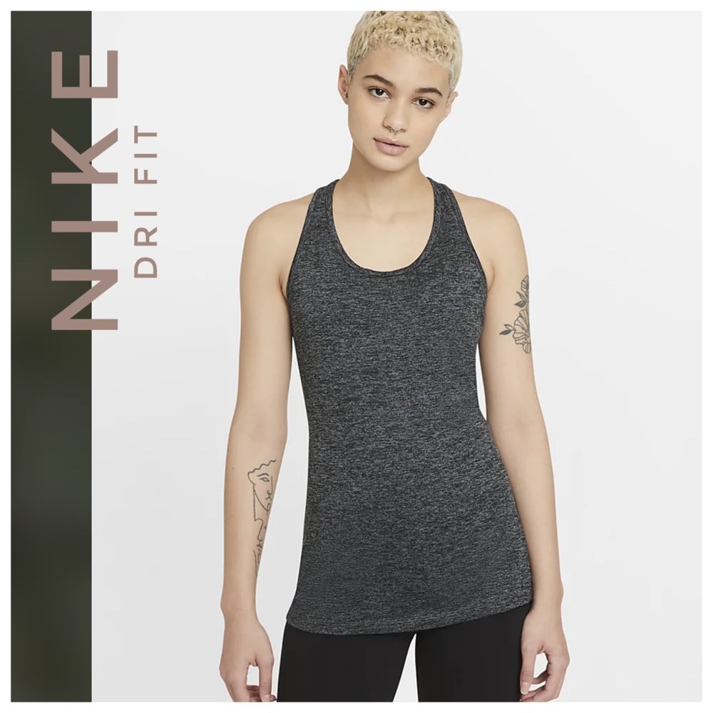Nike Dri Fit Heathered Training Tank Top